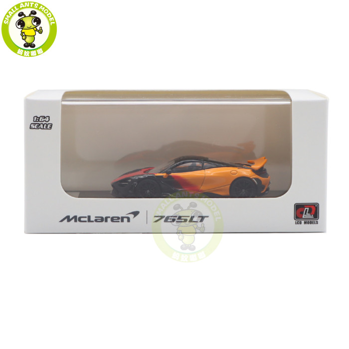 1/64 LCD Mclaren 765LT Racing Car Diecast Model Toy Cars Gifts For Boyfriend Husband Father