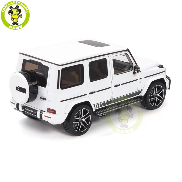 1/18 Mercedes AMG G63 G-Class 2019 Designo Platinum Magno Almost Real Diecast Model Toy Cars Gifts For Boyfriend Father Husband
