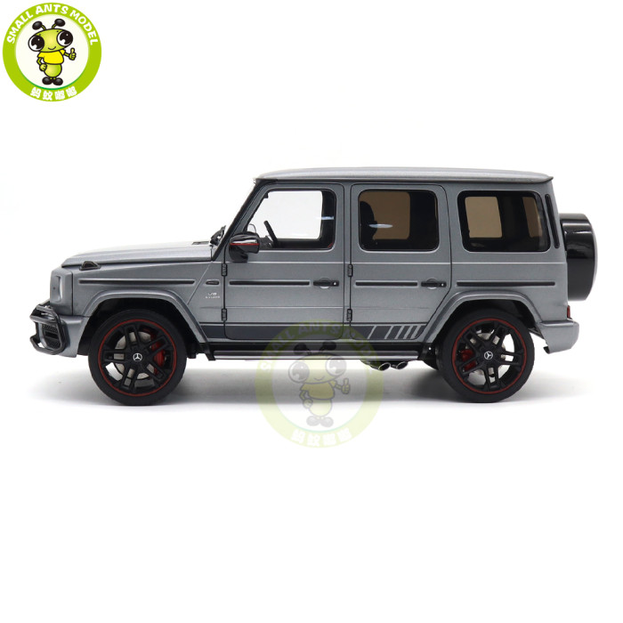 1/18 Mercedes AMG G63 G-Class 2019 Designo Platinum Magno Almost Real Diecast Model Toy Cars Gifts For Boyfriend Father Husband