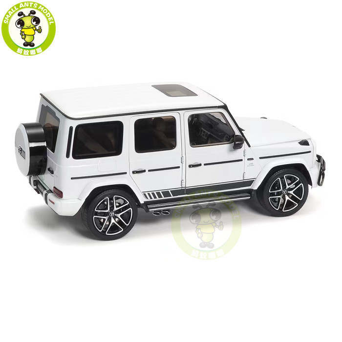 1/18 Mercedes AMG G63 G-Class 2019 Designo Platinum Magno Almost Real Diecast Model Toy Cars Gifts For Boyfriend Father Husband