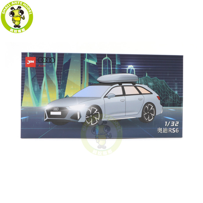 1/32 JKM Audi RS6 RS 6 Avant C8 Diecast Model Car Toys Kids Boys Gilrs Gifts Lighting