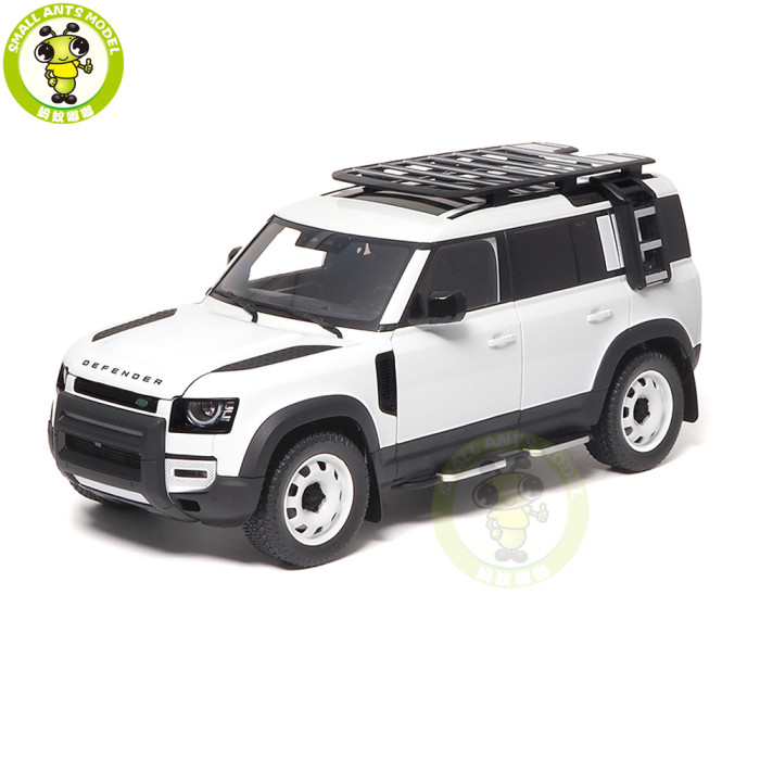 1/18 Land Rover Defender 110 2023 30th Anniversary Edition Fuji White Almost Real Diecast Model Car Gifts For Father Boyfriend Husband