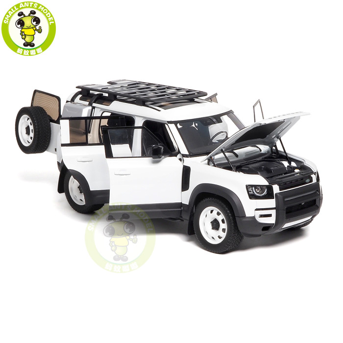 1/18 Land Rover Defender 110 2023 30th Anniversary Edition Fuji White Almost Real Diecast Model Car Gifts For Father Boyfriend Husband