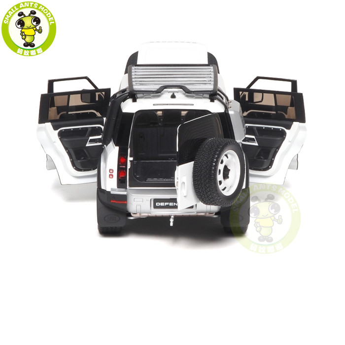 1/18 Land Rover Defender 110 2023 30th Anniversary Edition Fuji White Almost Real Diecast Model Car Gifts For Father Boyfriend Husband