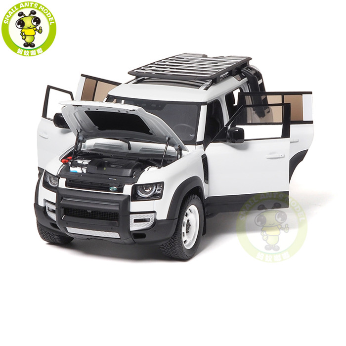 1/18 Land Rover Defender 110 2023 30th Anniversary Edition Fuji White Almost Real Diecast Model Car Gifts For Father Boyfriend Husband