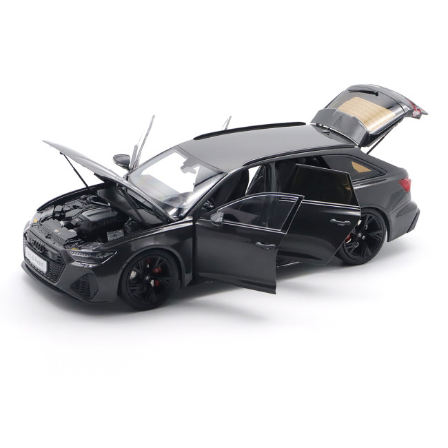 1/18 Audi RS 6 RS6 C8 Avant Carbon Fiber Kilo Works Diecast Model Toy Cars Gifts For Husband Boyfriend Father