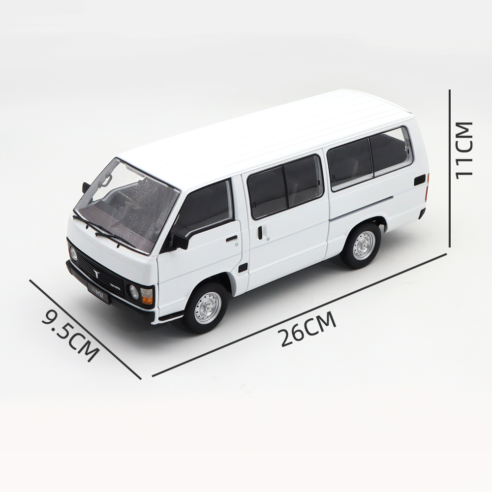 1/18 Toyota HIACE H50 RHD White Diecast Model Toys Car Gifts For
