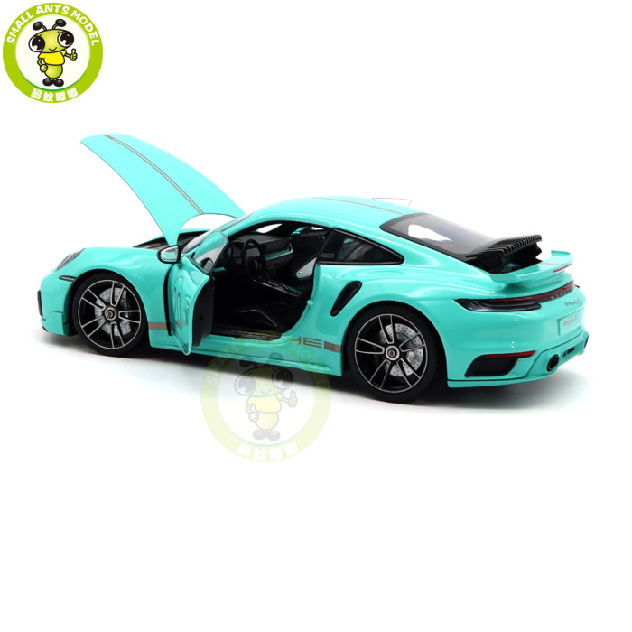 1/18 Minichamps Porsche 911 992 Turbo S Coupe Sport Design 2021 20th Anniversary Edition Diecast Model Toys Car Gifts For Husband Boyfriend Father
