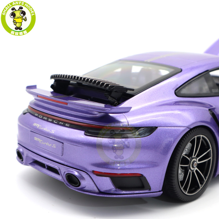 1/18 Minichamps Porsche 911 992 Turbo S Coupe Sport Design 2021 20th Anniversary Edition Diecast Model Toys Car Gifts For Husband Boyfriend Father