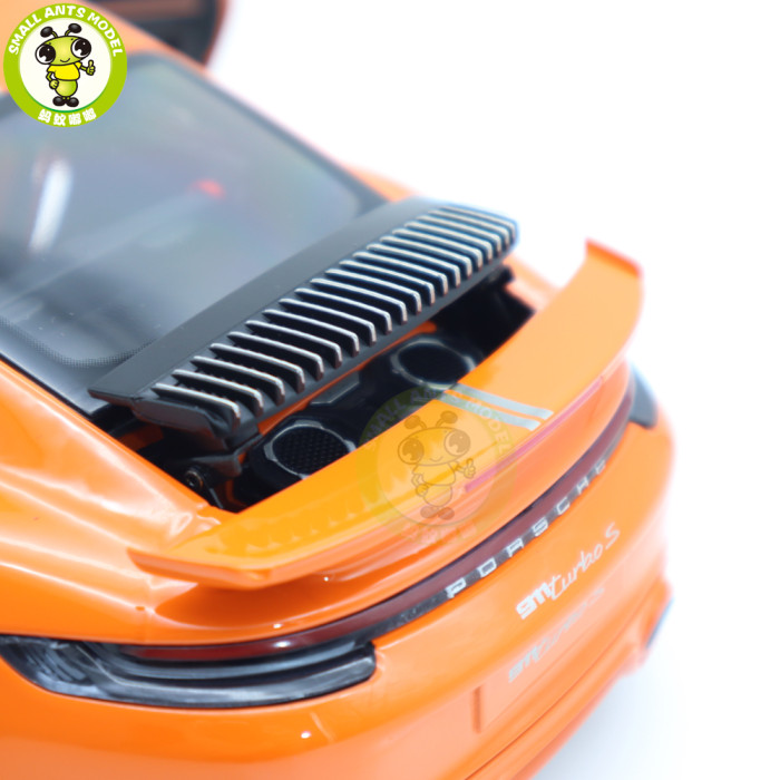 1/18 Minichamps Porsche 911 992 Turbo S Coupe Sport Design 2021 20th Anniversary Edition Diecast Model Toys Car Gifts For Husband Boyfriend Father