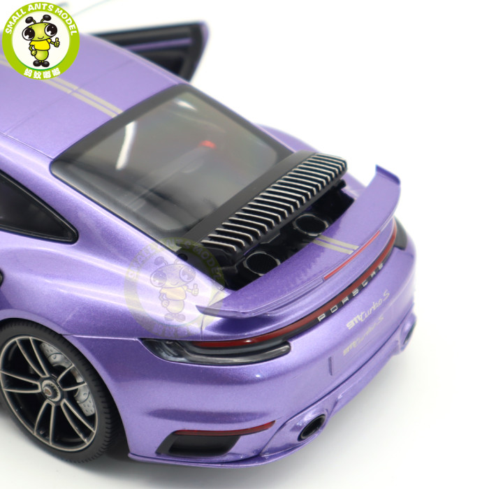 1/18 Minichamps Porsche 911 992 Turbo S Coupe Sport Design 2021 20th Anniversary Edition Diecast Model Toys Car Gifts For Husband Boyfriend Father