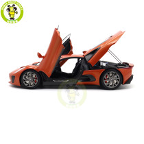 1/18 Land Rover Jaguar C-X75 007 Firesand Metallic Almost Real 810604 Diecast Model Car Gifts For Father Boyfriend Husband