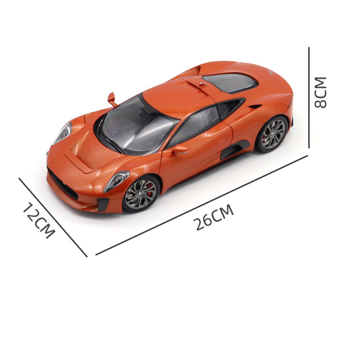 1/18 Land Rover Jaguar C-X75 007 Firesand Metallic Almost Real 810604 Diecast Model Car Gifts For Father Boyfriend Husband