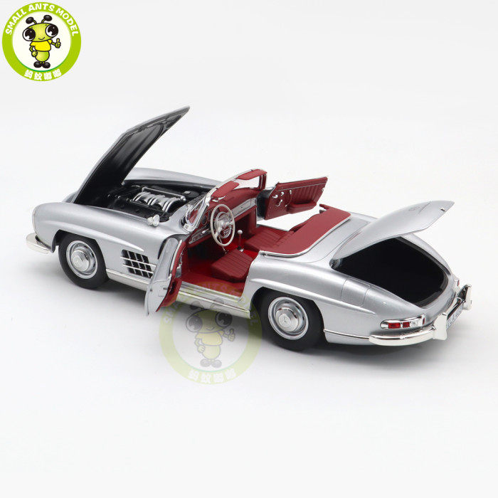 1/18 Mercedes Benz 300SL Roadster 1957 Norev 183890 Diecast Model Toy Car Gifts For Husband Boyfriend Father