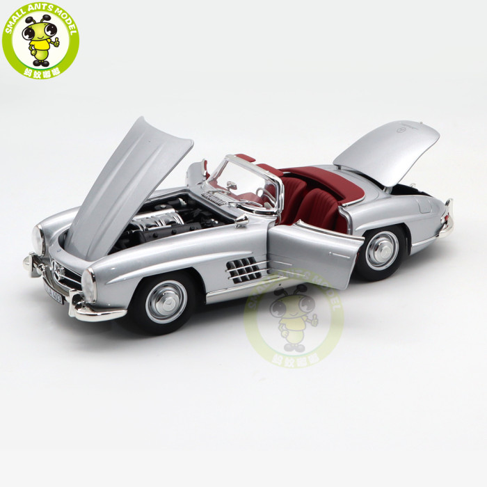 1/18 Mercedes Benz 300SL Roadster 1957 Norev 183890 Diecast Model Toy Car Gifts For Husband Boyfriend Father