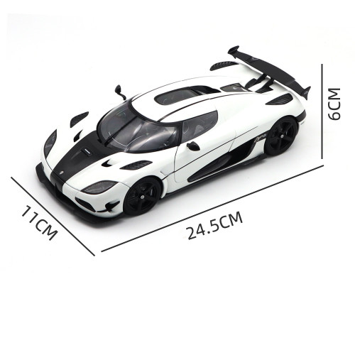 1/18 Autoart 79021 Koenigsegg AGERA RS White/Black ACCENTS Model Car Gifts For Husband Father Boyfriend