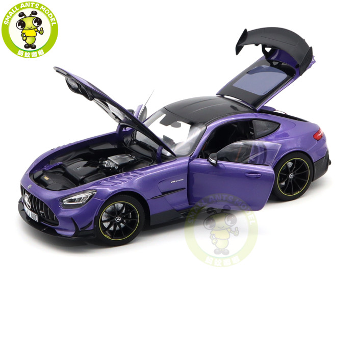 1/18 Mercedes Benz AMG GT Black Series 2021 Norev 183907 Purple Metallic Diecast Model Toys Car Gifts For Husband Boyfriend Father