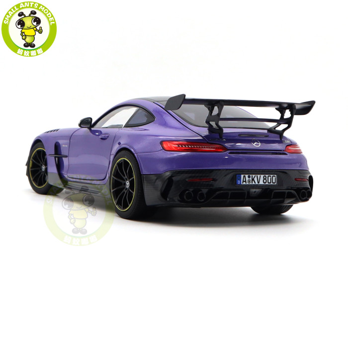 1/18 Mercedes Benz AMG GT Black Series 2021 Norev 183907 Purple Metallic Diecast Model Toys Car Gifts For Husband Boyfriend Father