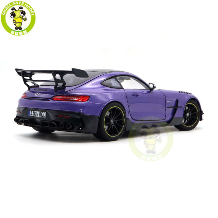 1/18 Mercedes Benz AMG GT Black Series 2021 Norev 183907 Purple Metallic Diecast Model Toys Car Gifts For Husband Boyfriend Father