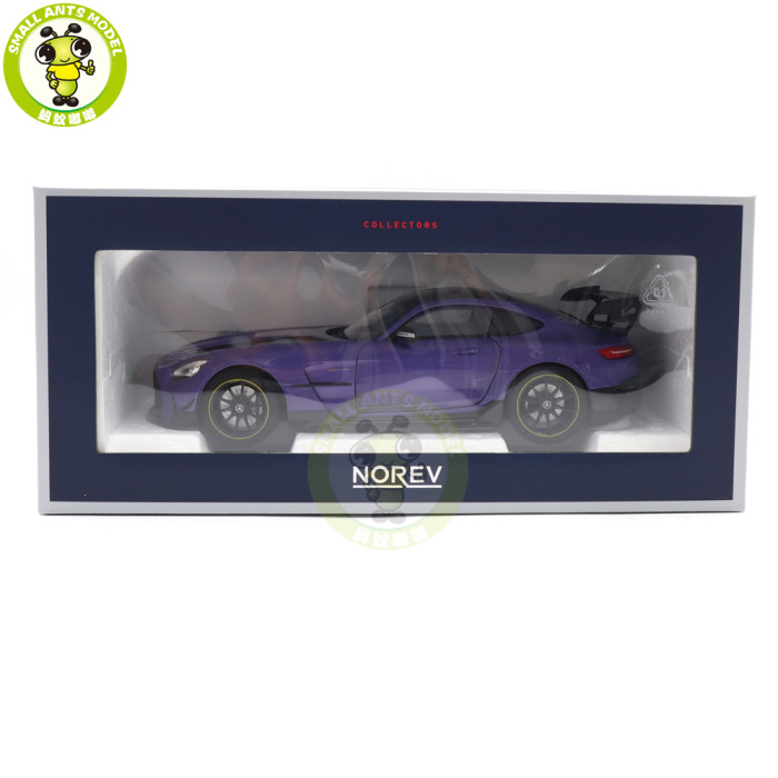1/18 Mercedes Benz AMG GT Black Series 2021 Norev 183907 Purple Metallic Diecast Model Toys Car Gifts For Husband Boyfriend Father
