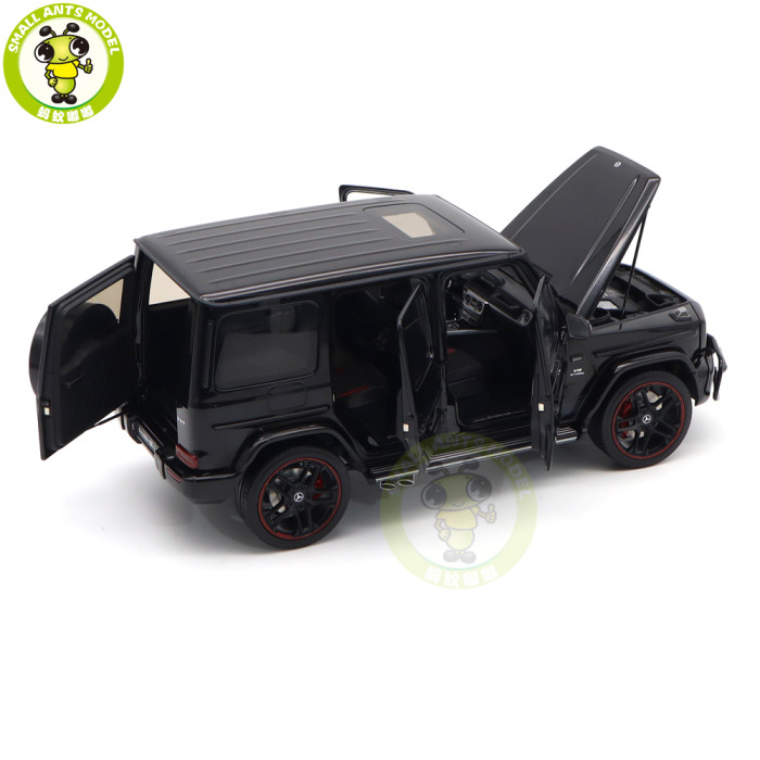1/18 Mercedes AMG G63 G-Class 2019 Designo Platinum Magno Almost Real Diecast Model Toy Cars Gifts For Boyfriend Father Husband