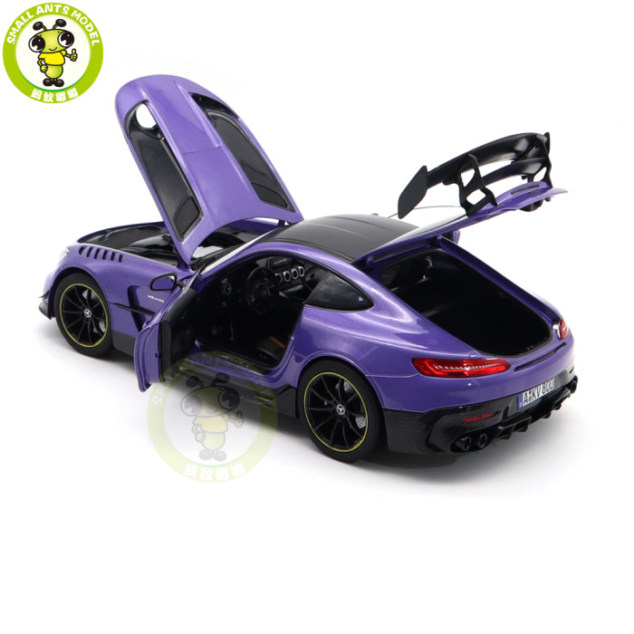 1/18 Mercedes Benz AMG GT Black Series 2021 Norev 183907 Purple Metallic Diecast Model Toys Car Gifts For Husband Boyfriend Father