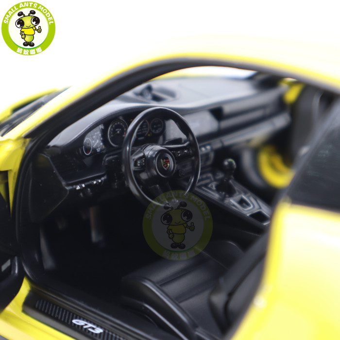 1/18 Porsche 911 992 GT3 Touring 2021 Norev 187312 Yellow Diecast Model Toys Car Gifts For Husband Boyfriend Father