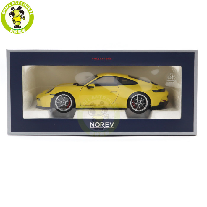 1/18 Porsche 911 992 GT3 Touring 2021 Norev 187312 Yellow Diecast Model Toys Car Gifts For Husband Boyfriend Father