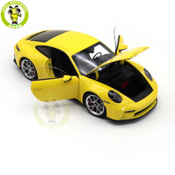 1/18 Porsche 911 992 GT3 Touring 2021 Norev 187312 Yellow Diecast Model Toys Car Gifts For Husband Boyfriend Father