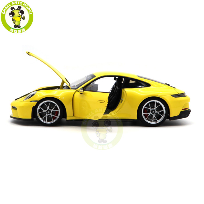 1/18 Porsche 911 992 GT3 Touring 2021 Norev 187312 Yellow Diecast Model Toys Car Gifts For Husband Boyfriend Father