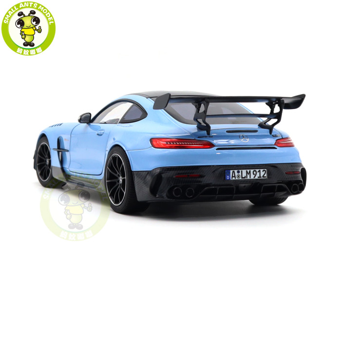 1/18 Mercedes Benz AMG GT Black Series 2021 Norev 183905 Light Blue Diecast Model Toys Car Gifts For Husband Boyfriend Father