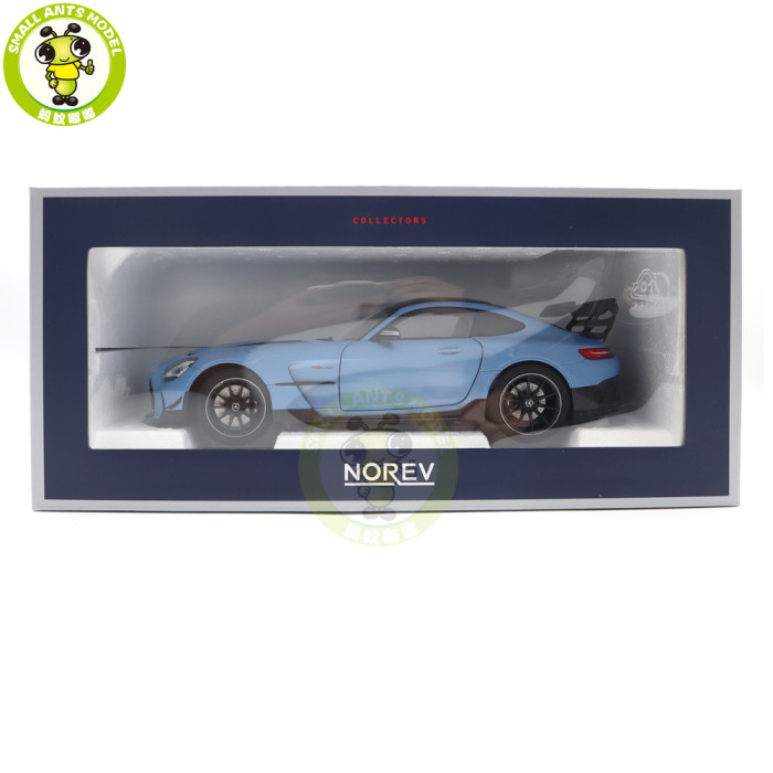 1/18 Mercedes Benz AMG GT Black Series 2021 Norev 183905 Light Blue Diecast Model Toys Car Gifts For Husband Boyfriend Father