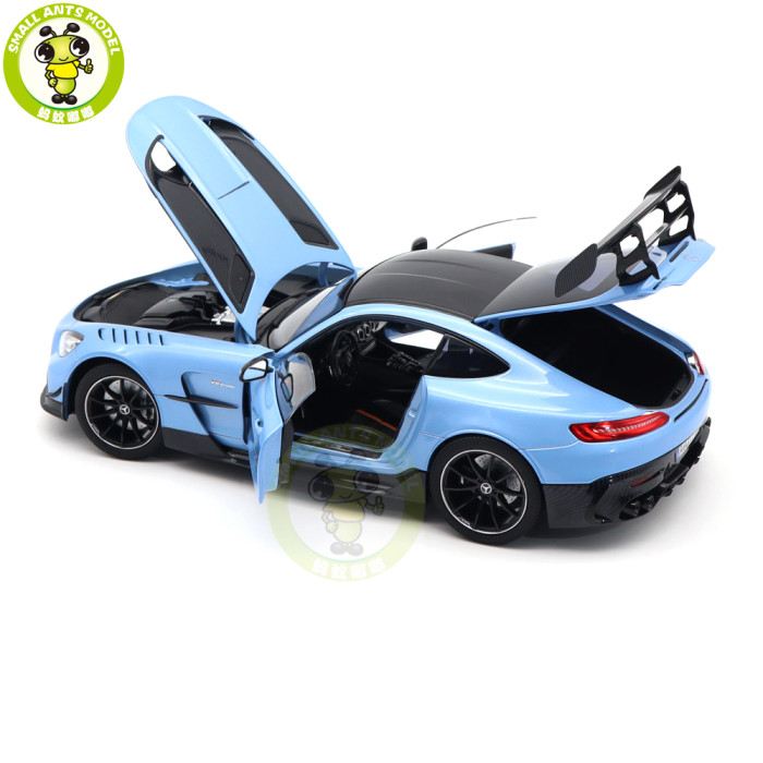 1/18 Mercedes Benz AMG GT Black Series 2021 Norev 183905 Light Blue Diecast Model Toys Car Gifts For Husband Boyfriend Father
