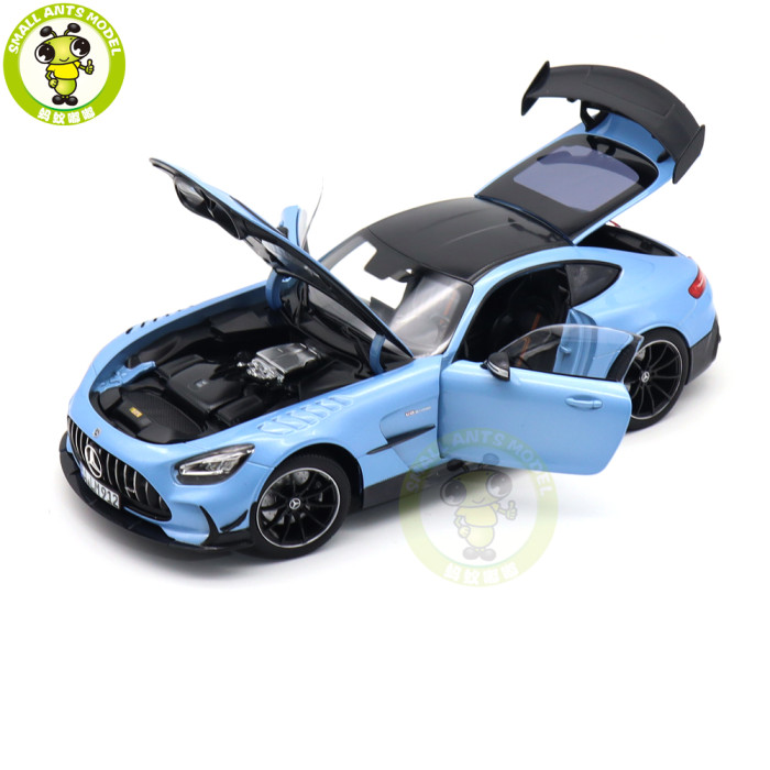 1/18 Mercedes Benz AMG GT Black Series 2021 Norev 183905 Light Blue Diecast Model Toys Car Gifts For Husband Boyfriend Father