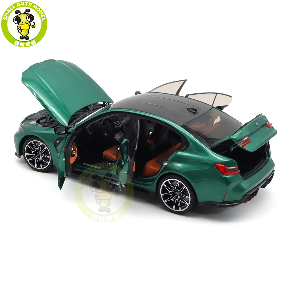 1/18 Minichamps BMW M3 2020 G80 Green Metallic Diecast Model Toys