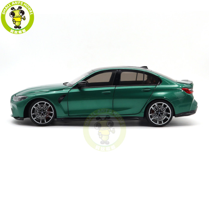 1/18 Minichamps BMW M3 2020 G80 Green Metallic Diecast Model Toys Car Gifts For Husband Boyfriend Father
