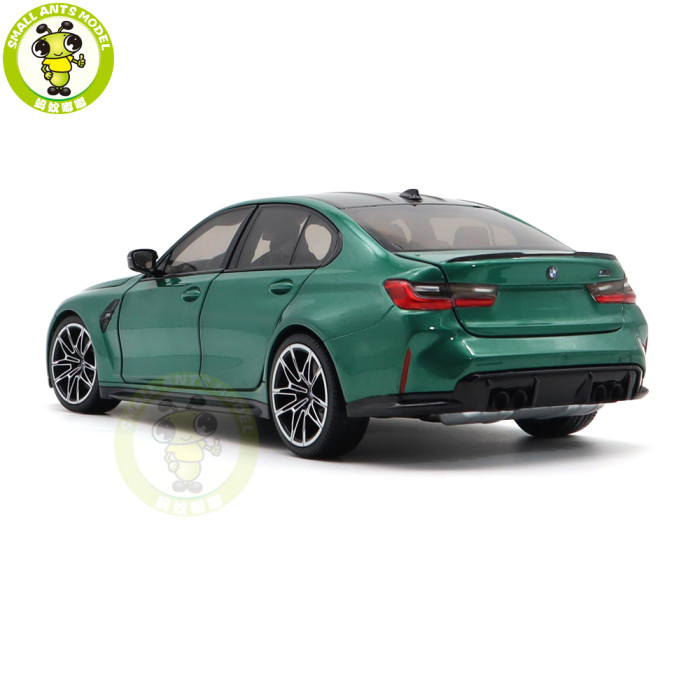 1/18 Minichamps BMW M3 2020 G80 Green Metallic Diecast Model Toys Car Gifts For Husband Boyfriend Father