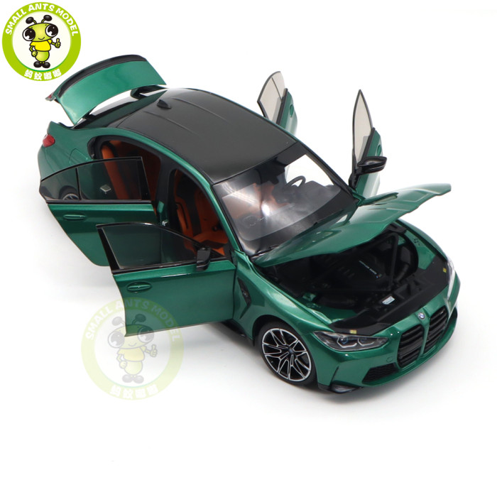 1/18 Minichamps BMW M3 2020 G80 Green Metallic Diecast Model Toys Car Gifts For Husband Boyfriend Father