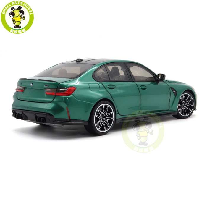 1/18 Minichamps BMW M3 2020 G80 Green Metallic Diecast Model Toys Car Gifts For Husband Boyfriend Father