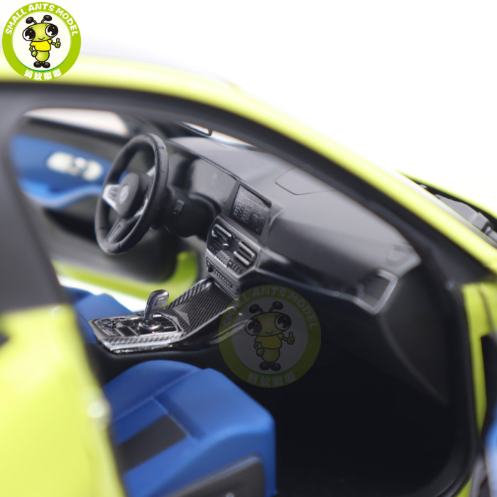 1/18 Minichamps BMW M3 2020 G80 Yellow Metallic Diecast Model Toys Car Gifts For Husband Boyfriend Father