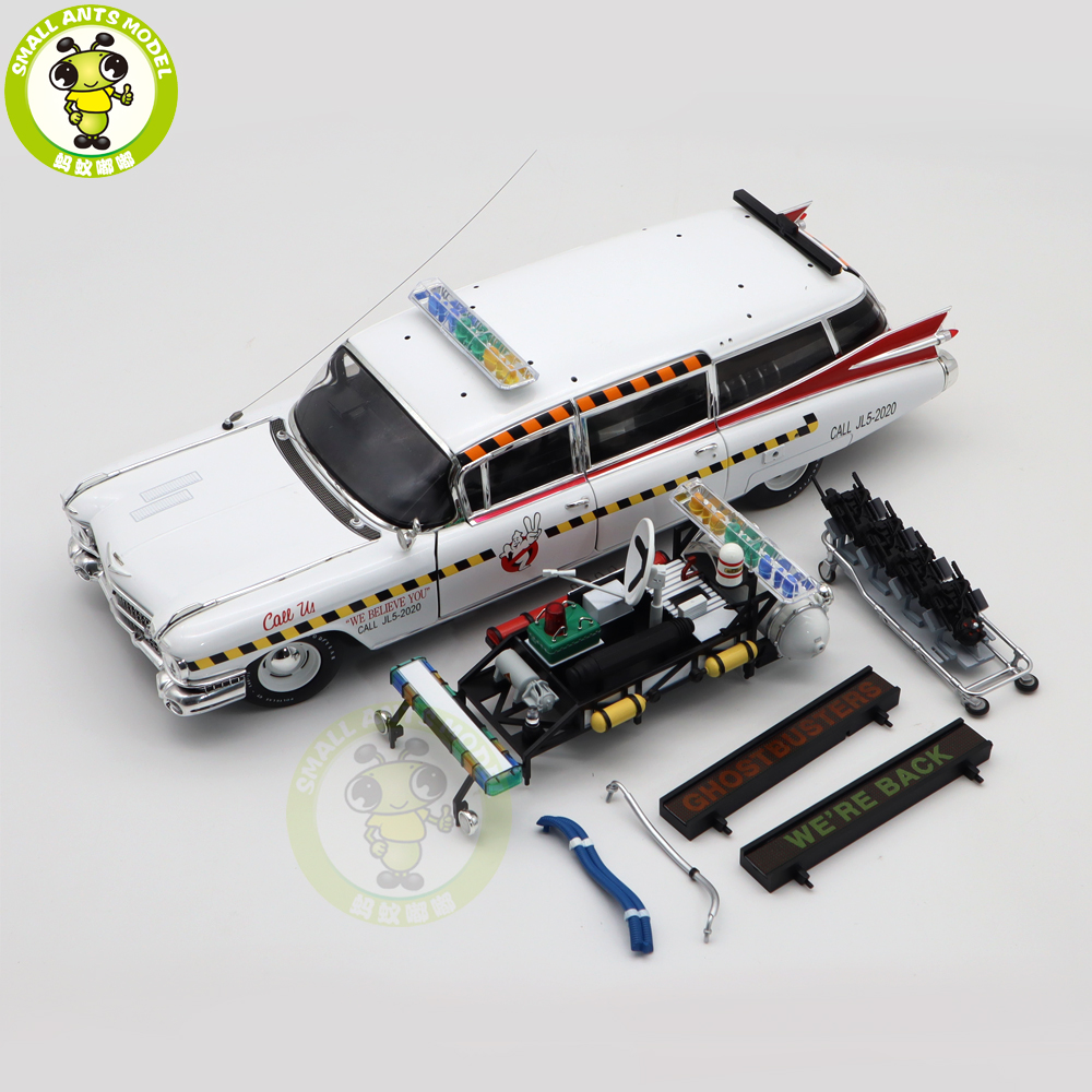 PYOMARO　Hot Wheels 1/18 Ecto-1A 1/18 Hotwheels Hot Wheels Elite 1959 Cadillac Ambulance Ecto