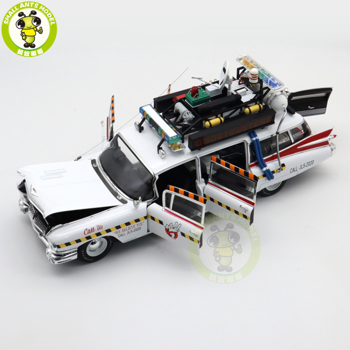1/18 Hot Wheels ELITE Cadillac GHOSTBUSTERS II ECTO 1A Diecast Model Toys Car Adult Collectibles Boys Girls Gifts