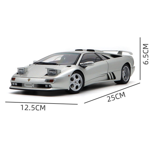 1/18 Autoart 79143 Lamborghini Diablo SE30 JOTA TITANIO Metallic Silver Model Car Gifts For Husband Father Boyfriend