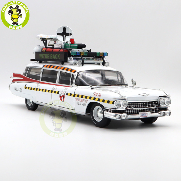 1/18 Hot Wheels ELITE Cadillac GHOSTBUSTERS II ECTO 1A Diecast Model Toys Car Adult Collectibles Boys Girls Gifts