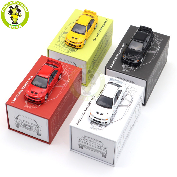 1/64 JKM Mitsubishi Lancer Evolution EVO 5 V Diecast Model Toy Cars Boys Girls Gifts