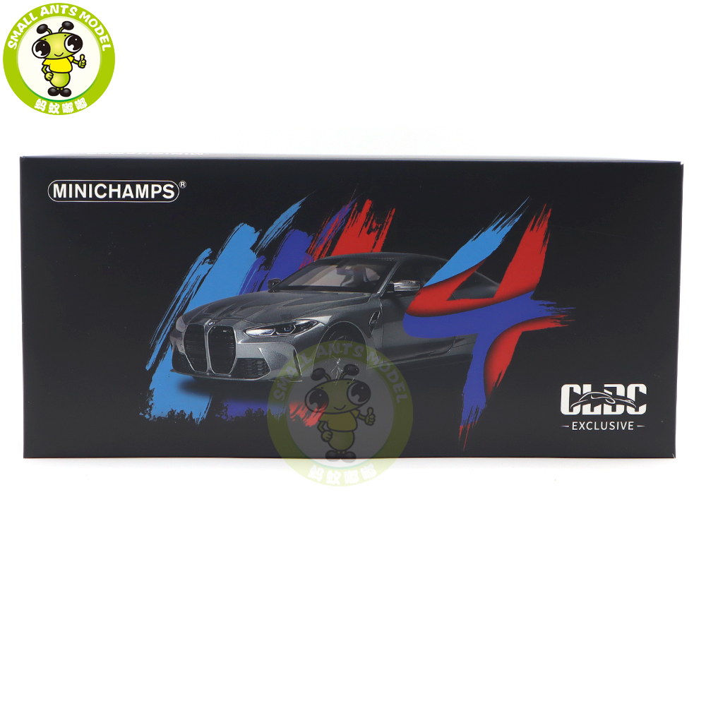 1/18 Minichamps BMW M4 2020 G82 Blue Metallic Diecast Model Toys