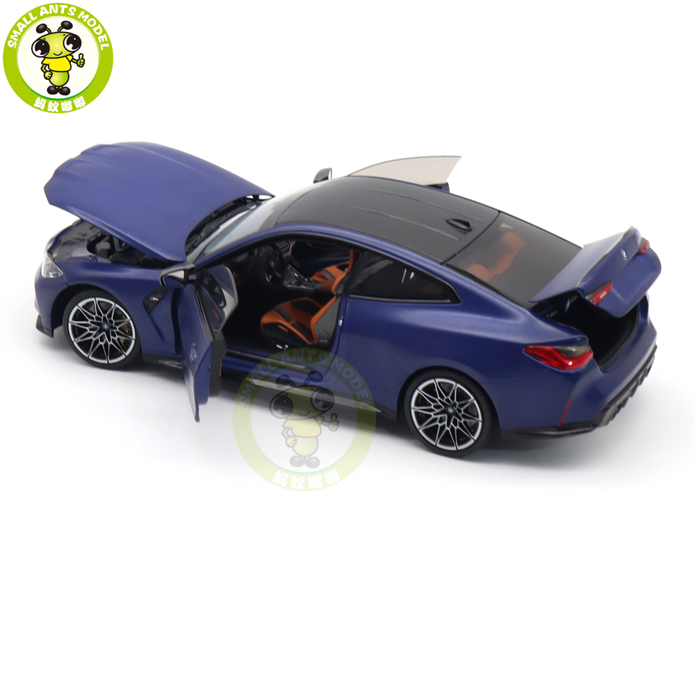 1/18 Minichamps BMW M4 2020 G82 Blue Metallic Diecast Model Toys
