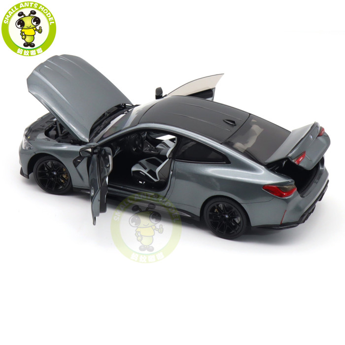 1/18 Minichamps BMW M4 2020 G82 Gray Metallic Diecast Model Toys Car Gifts For Husband Boyfriend Father