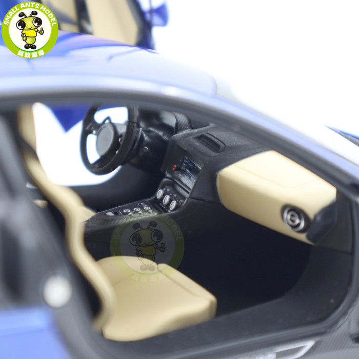 1/18 Land Rover Jaguar C-X75 Almost Real 810606 Blue Metallic Diecast Model Car Gifts For Father Boyfriend Husband