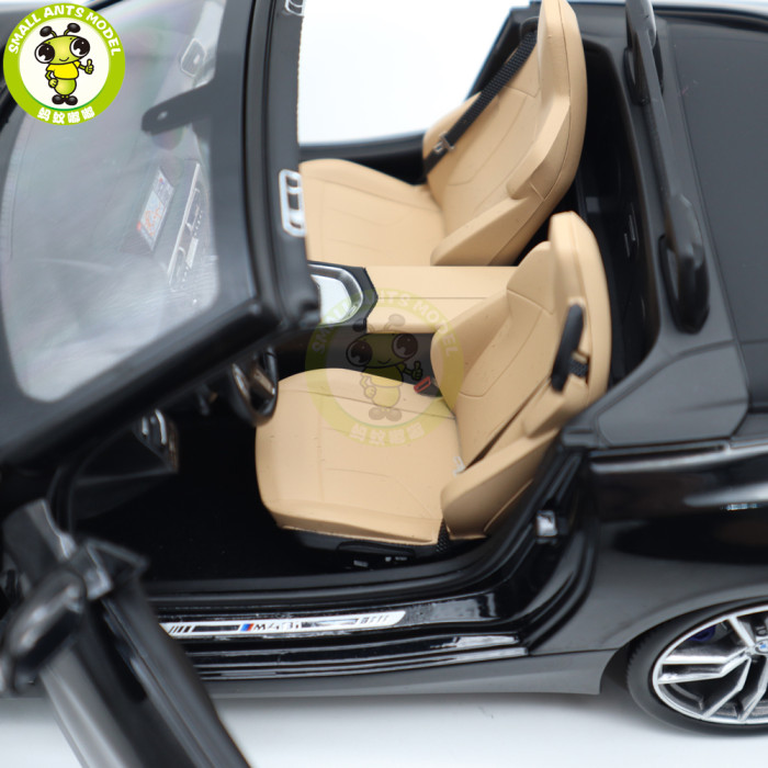 1/18 BMW Z4 2019 G29 Norev 183272 Black Metallic Diecast Model Toy Car Gifts For Father Boyfriend Husband